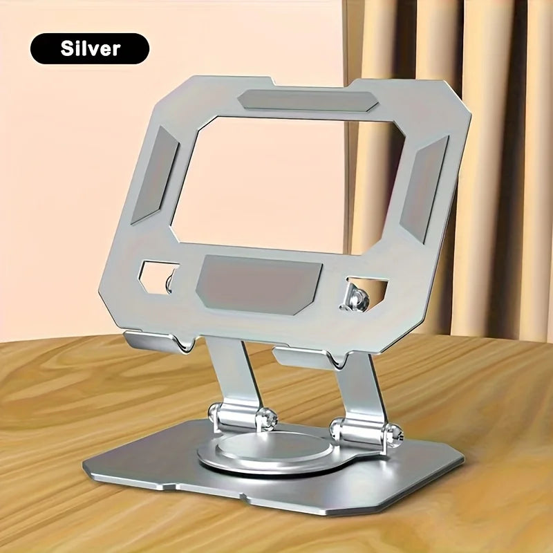 360° Rotating Metal Tablet Stand – Foldable Desktop Holder