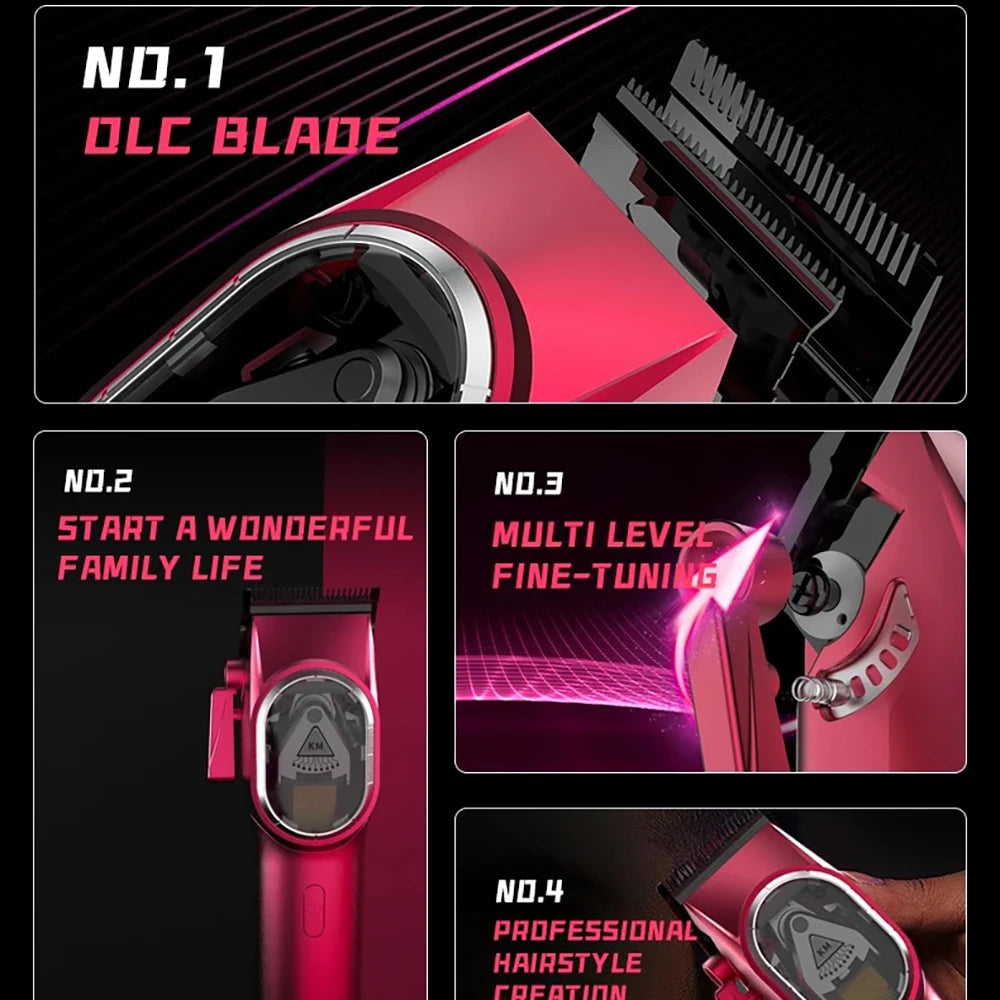 Kemei KM-2120 Cordless Hair Clipper 9000RPM Professional Trimmer
