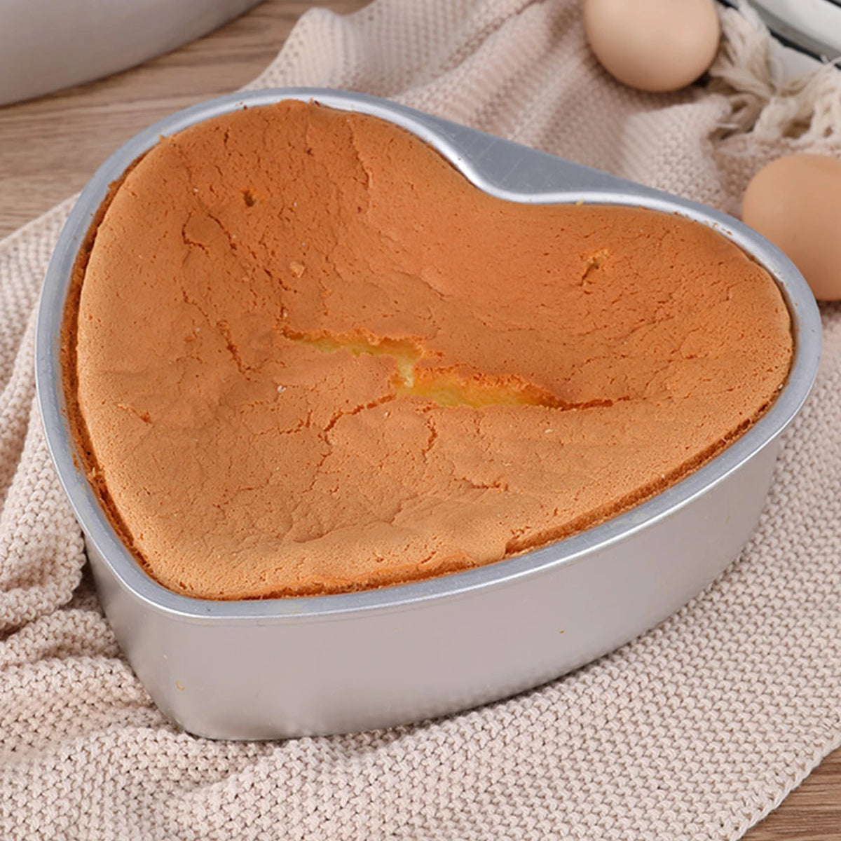 Heart Shape Cake Molds – Food-Grade Aluminum Baking Set