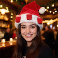 Novelty Santa Hat with Wine Glass Holders | Christmas Party Hat