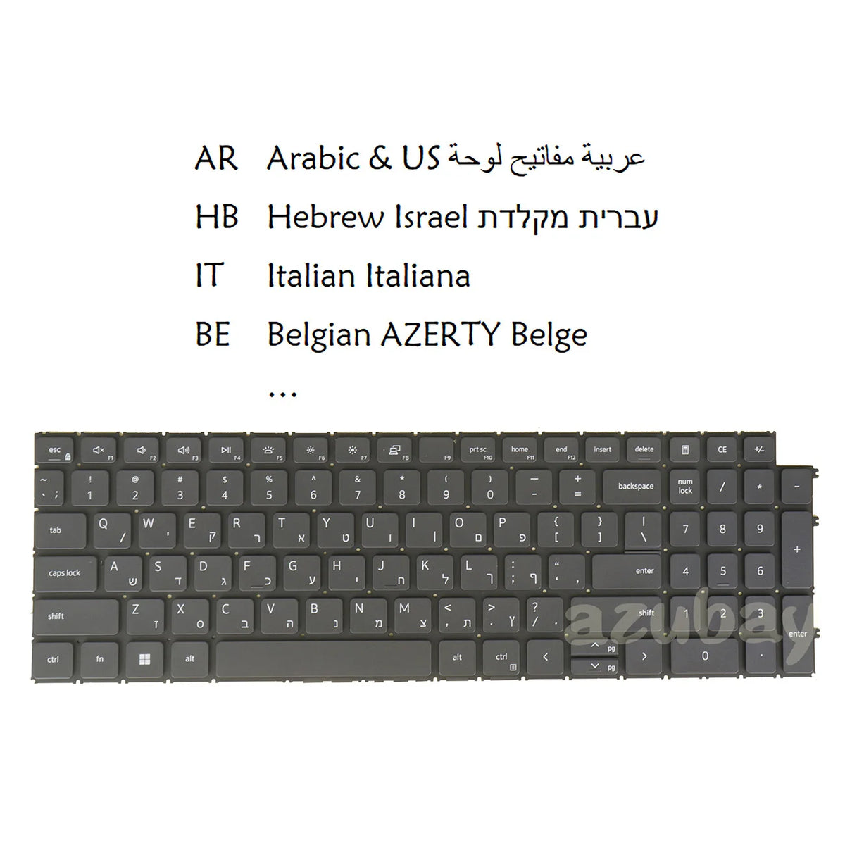 Backlit Replacement Keyboard Dell Vostro 5515 5620 5630 7510