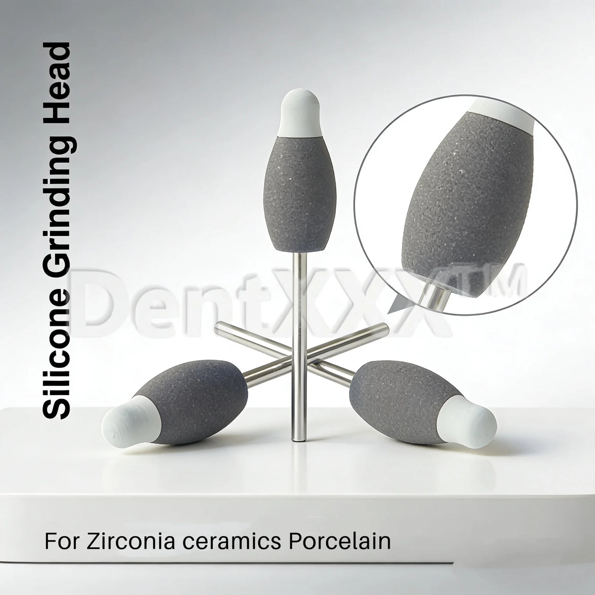 Silicone Grinding Head Set – Edge Trimming & Pre-Polishing Burs