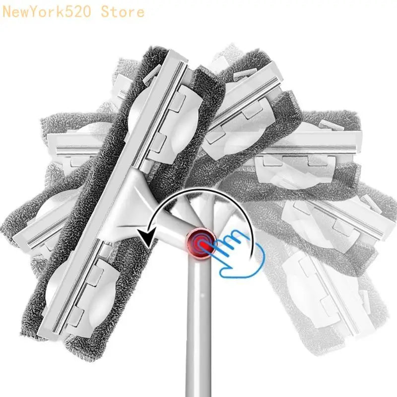 Long Handle Window Squeegee Cleaner – 140cm Rotating Head