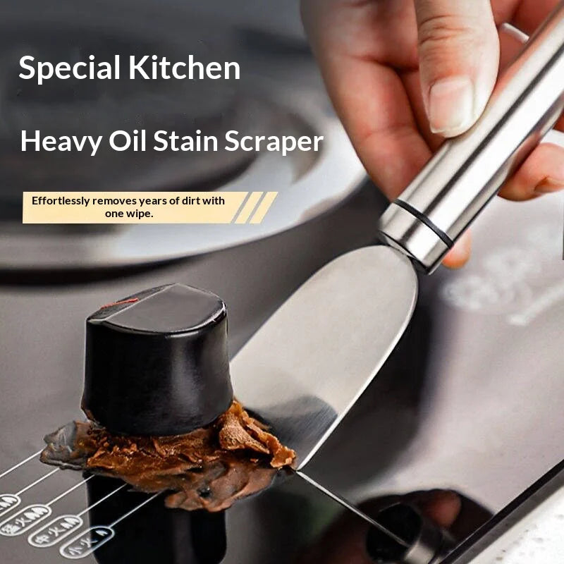 Stainless Steel Kitchen Scraper – Grease & Grime Remover