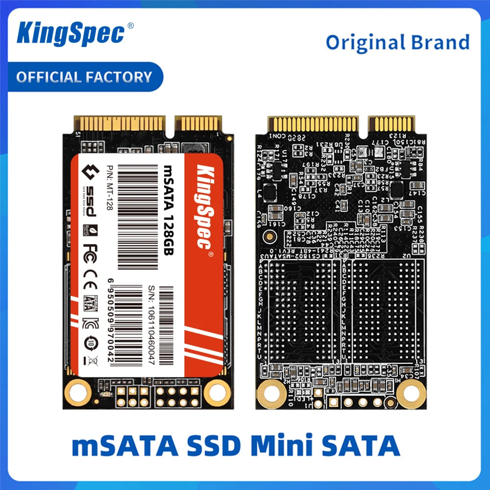 KingSpec mSATA SSD 128GB to 2TB – Internal Solid State Drive