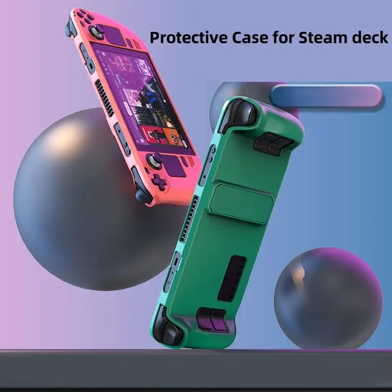 Steam Deck Hard Shell Case with Stand – Colorful Protection