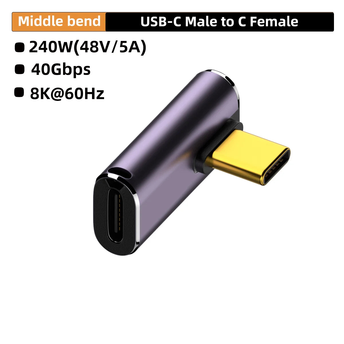 USB4 40Gbps USB-C Adapter – 240W Fast Charging & 8K60Hz