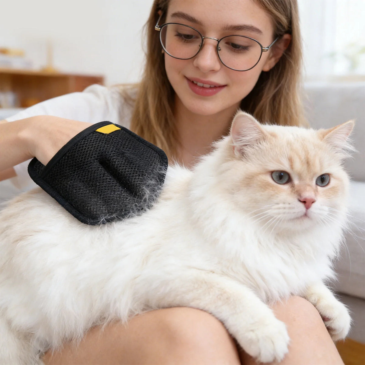 VIBE Pet Hair Remover Glove – Deshedding Mitt Dogs & Cats