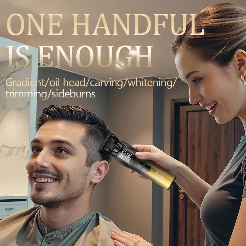 Kemei KM-1859 & 1858A Cordless Hair Clipper & Trimmer Set