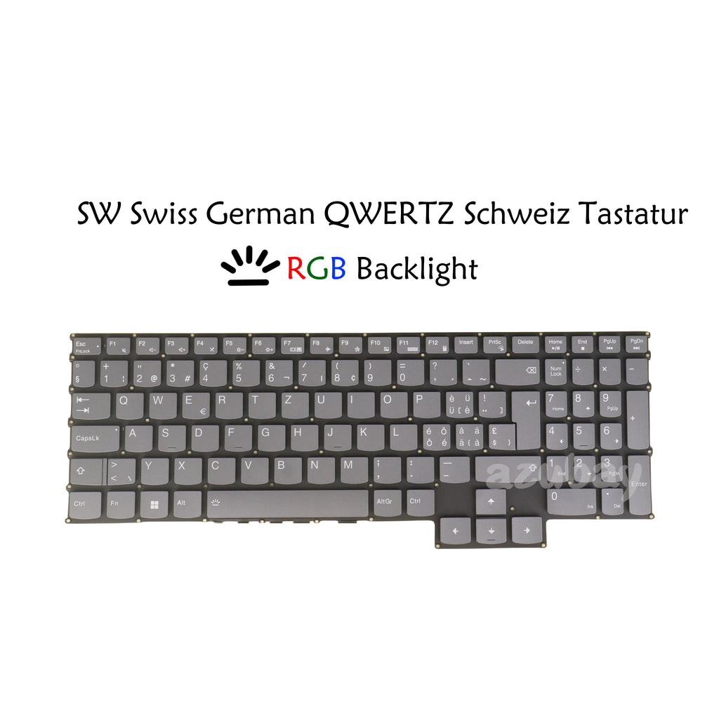 RGB Backlit Keyboard Lenovo Legion 5 Pro 16 Swiss CH QWERTZ