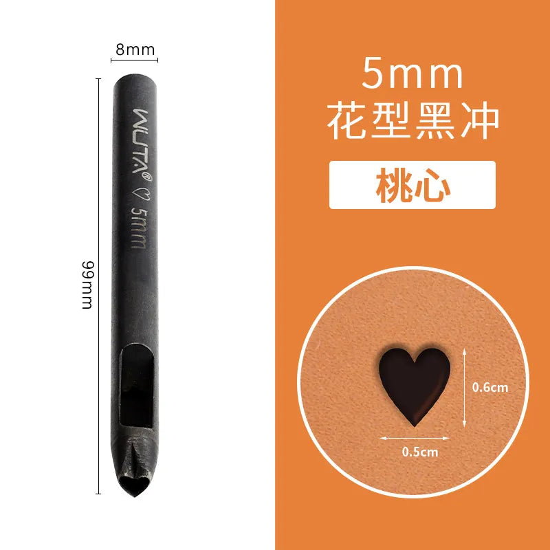 Special-Shaped Leather Punch Set – Floral Star & U-Shape Dies
