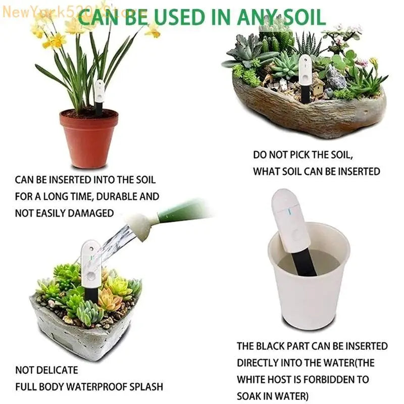 Smart Soil Moisture Monitor – LED Plant Hygrometer Tester