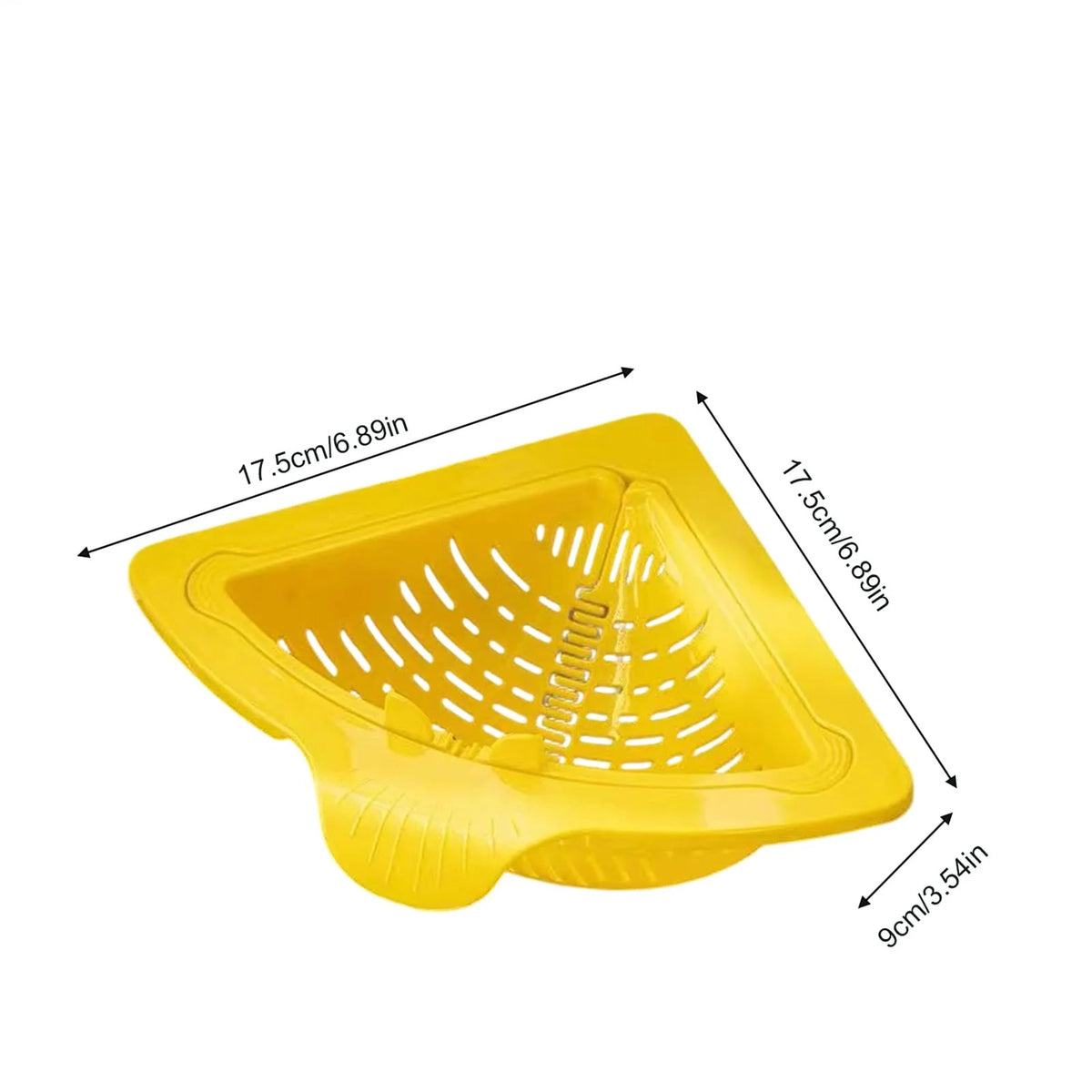 Triangular Corner Sink Drain Basket & Sponge Holder