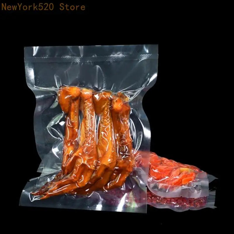 100-Pack Clear Vacuum Sealer Bags – Airtight Food Storage