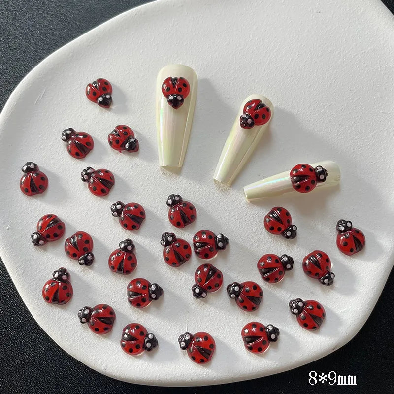 50pcs Kawaii Turtle 3D Flatback Resin Nail Art Charms DIY
