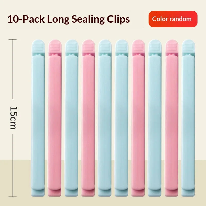 Plastic Food Bag Sealing Clips – Snack & Storage Clamps