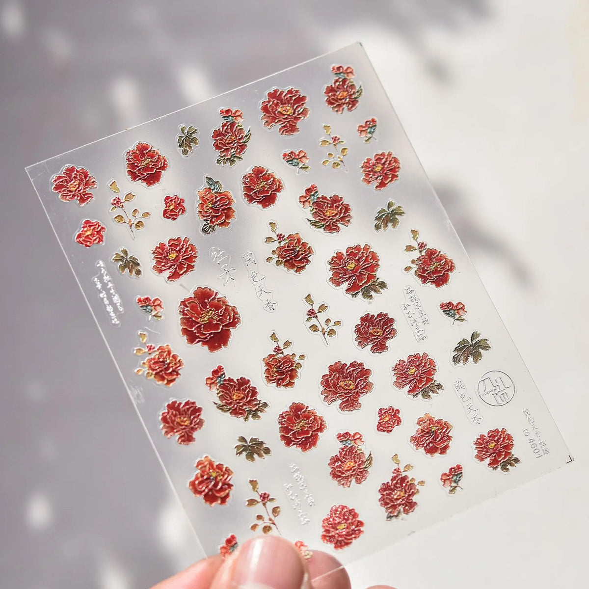 Kawaii Sakura 5D Nail Art Stickers – Pink Cherry Blossom Decals