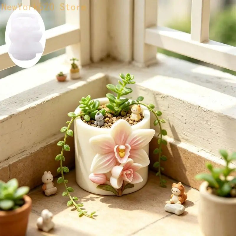 Flower Cup Silicone Mold for Soap Candle & Resin Pouring