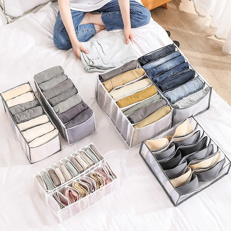 Foldable Drawer Organizer – Wardrobe Storage Box for Clothes
