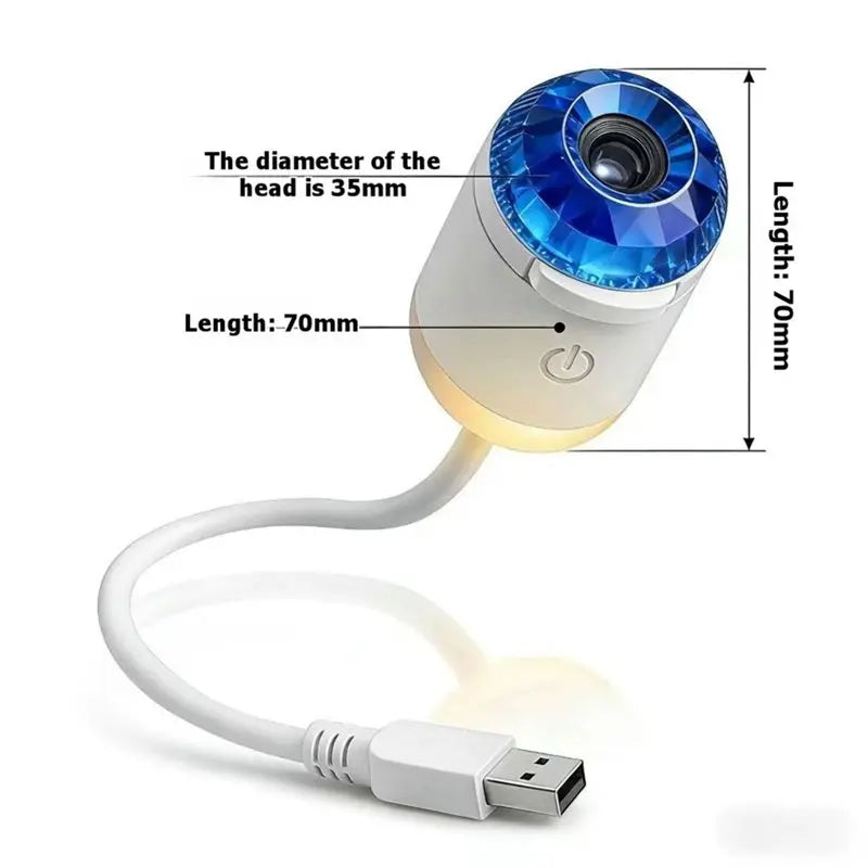 VIBE 2-in-1 USB Star Projector Night Light | Voice Control