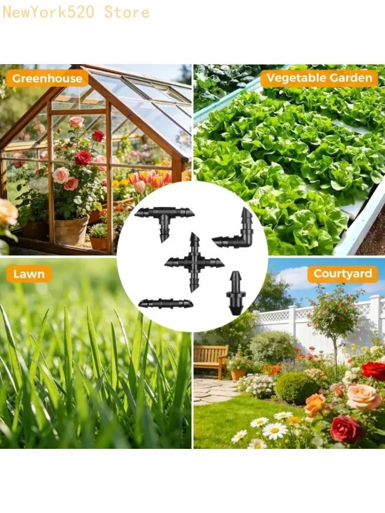 130-Pc Drip Irrigation Fitting Kit for 1/4" Drip Line