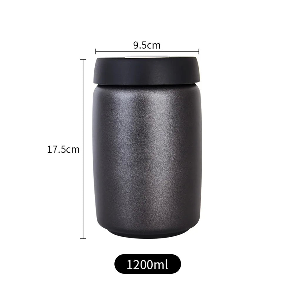 Stainless Steel Vacuum Sealed Coffee Bean Canister 400–1200ml