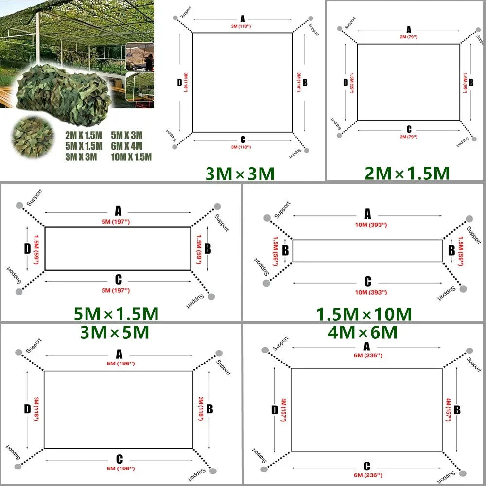 Woodland Camouflage Net – Hunting, Garden & Outdoor Shade