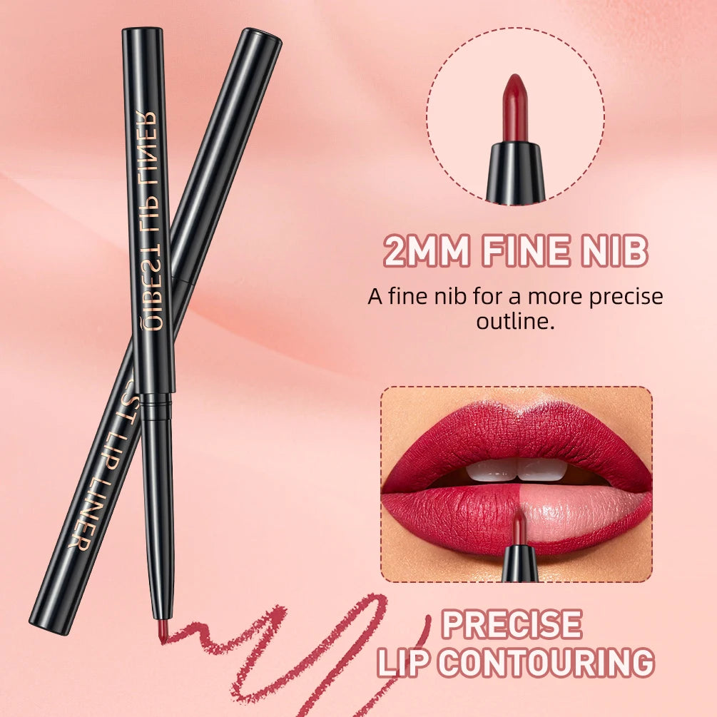 OREADEX 3-Pc Matte Liquid Lipstick & Lip Liner Set – Long Lasting