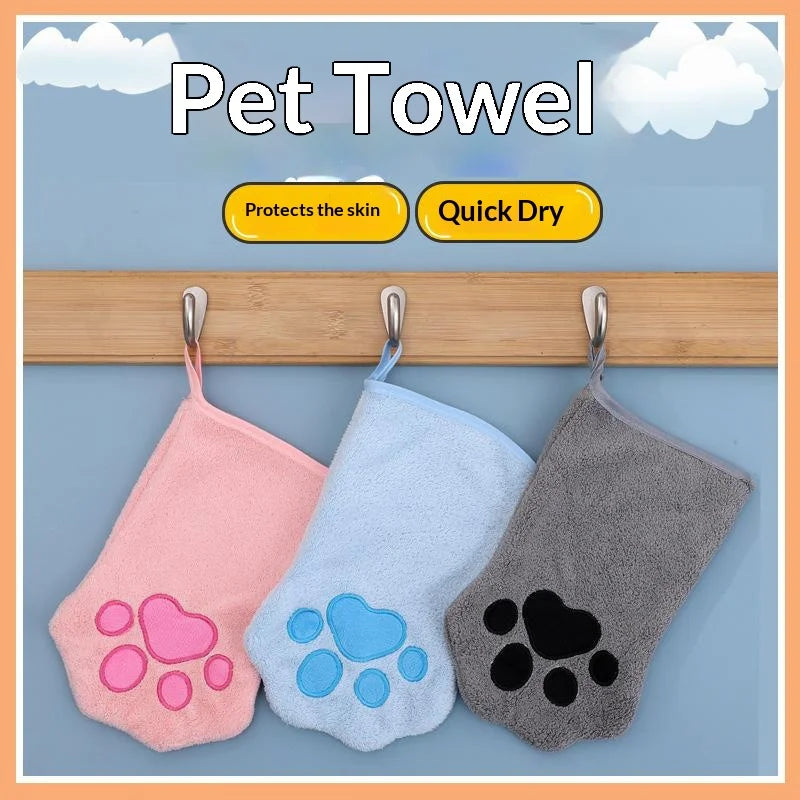 Microfiber Pet Bath Glove Towel – Quick-Drying Dog & Cat Mitt