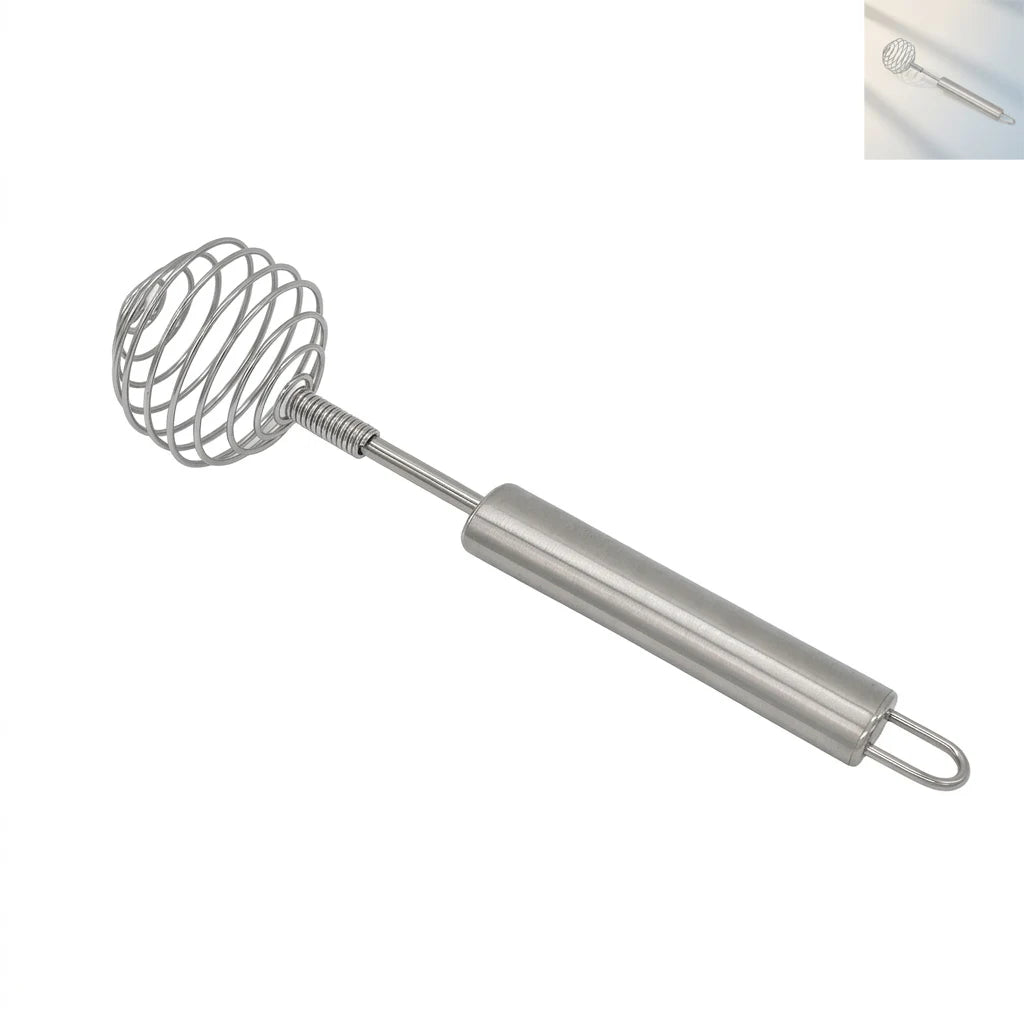 Stainless Steel Manual Whisk – Ergonomic Egg Beater Tool