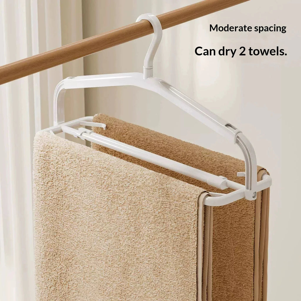 Telescopic Windproof Clothes Hanger Adjustable Drying Rack