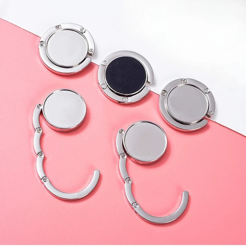 Foldable Bag Hanger Hook – Heavy Duty Zinc Alloy Table Clip