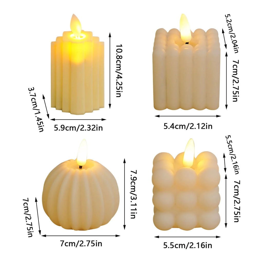 Flameless Flickering LED Candle Lights – Wedding & Home Decor