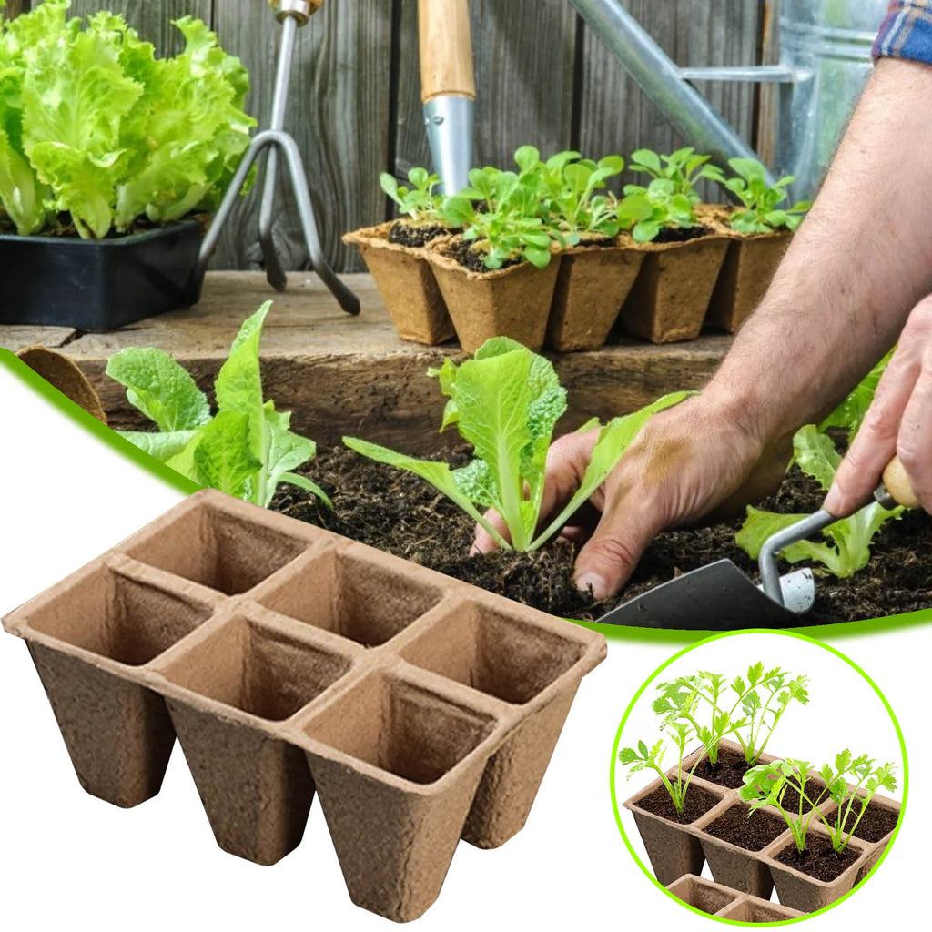 Biodegradable Peat Pots Seed Starter Tray Kit – 10/20 Pack