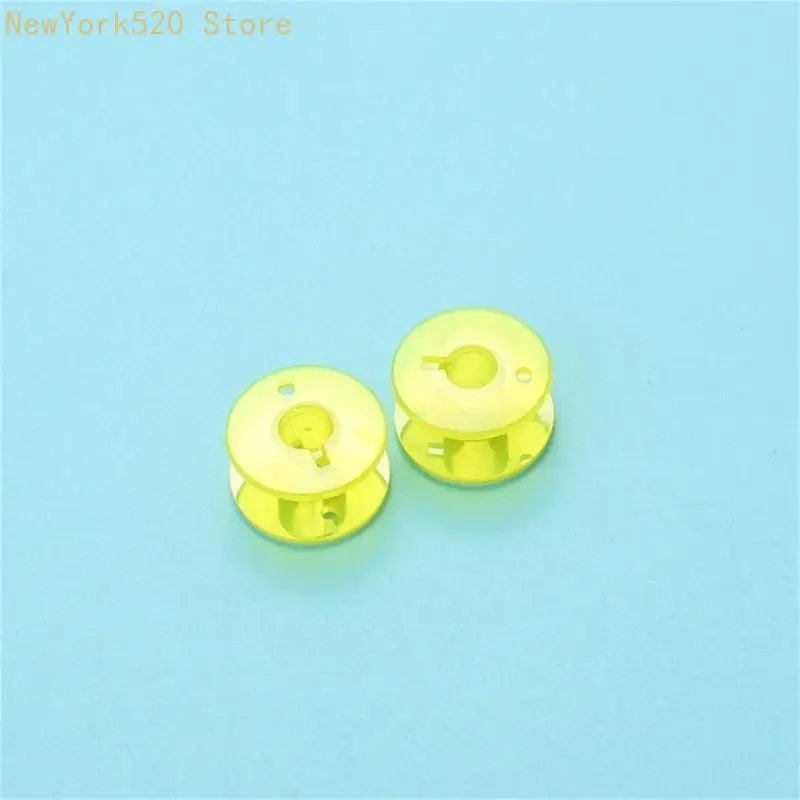 50-Pack Translucent Plastic Bobbins for Sewing & Embroidery