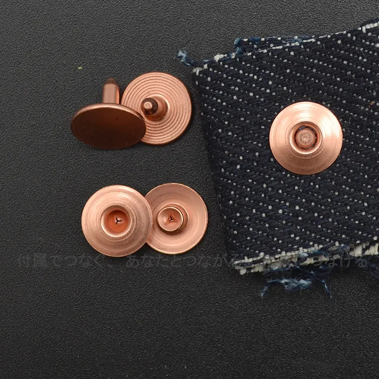Brass Rivets Pocket Corner Nails – Denim & Leather Fasteners