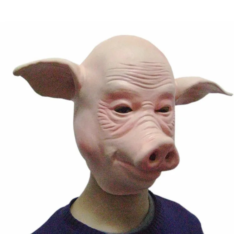 Scary Pig Head Full Face Latex Halloween Mask | Cosplay