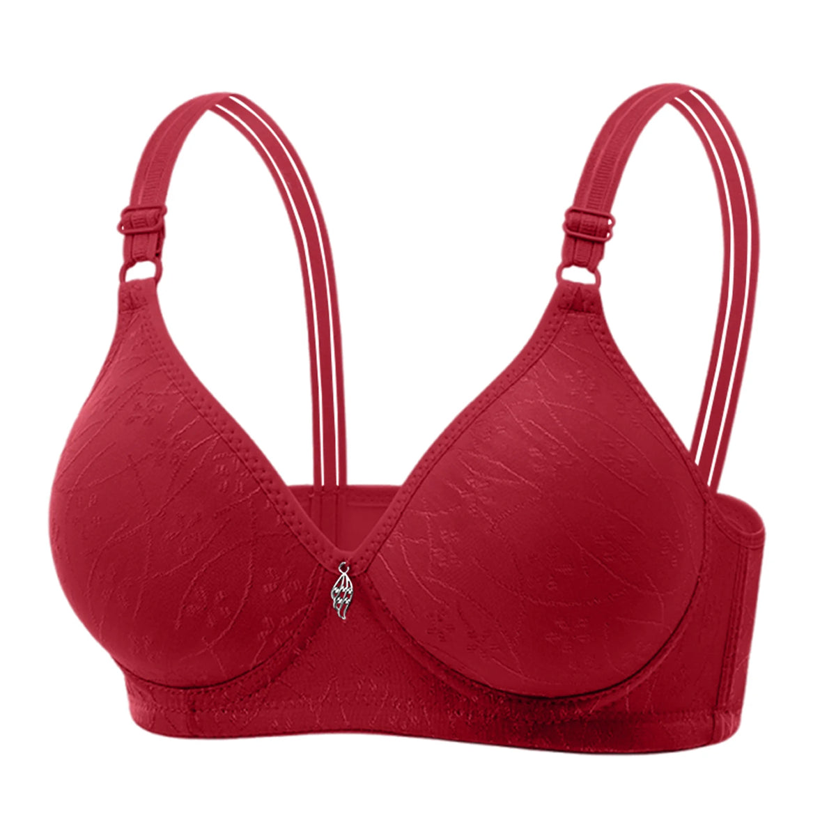 Women's Wire-Free Seamless Bra – Bamboo Charcoal Cup Sizes 36–44