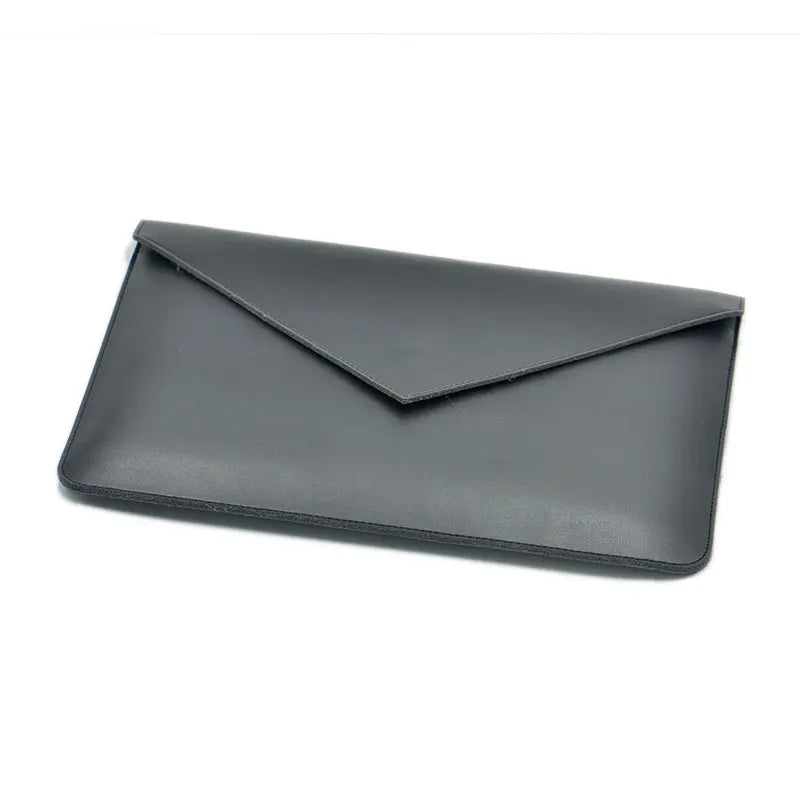 Quoko PU Leather Laptop Sleeve 13–16" MacBook Pro Air Dual Pocket