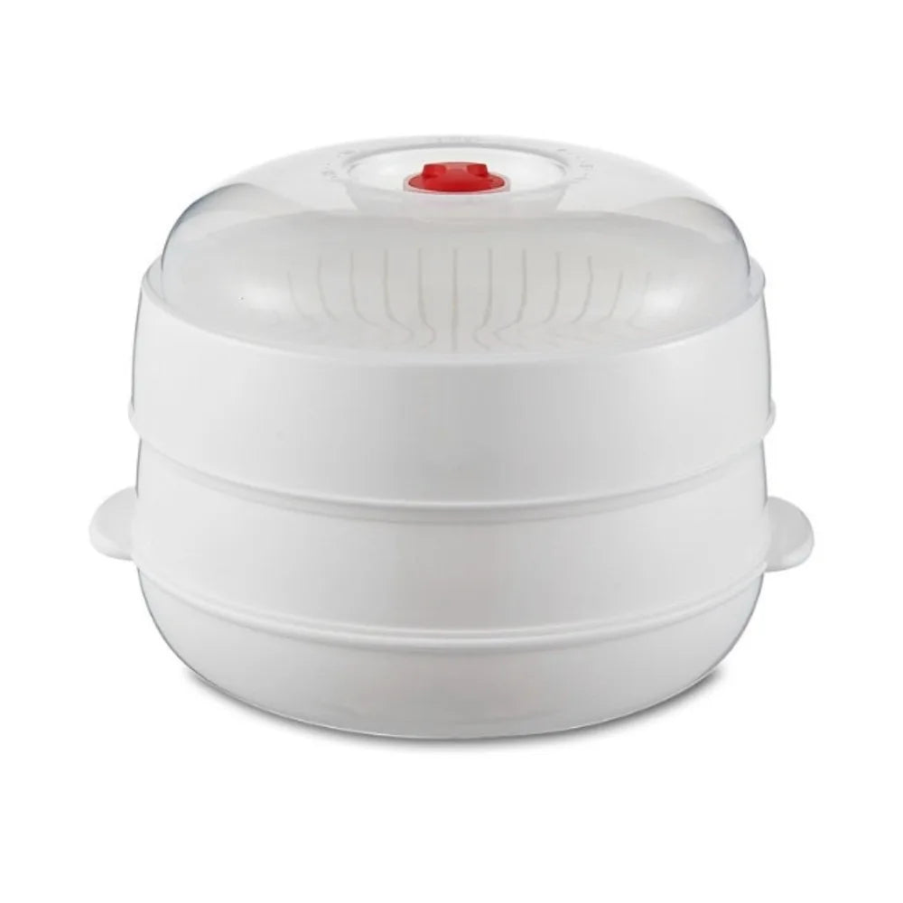 Microwave Steamer Box Multi-Layer Food-Grade PP Lid & Tray