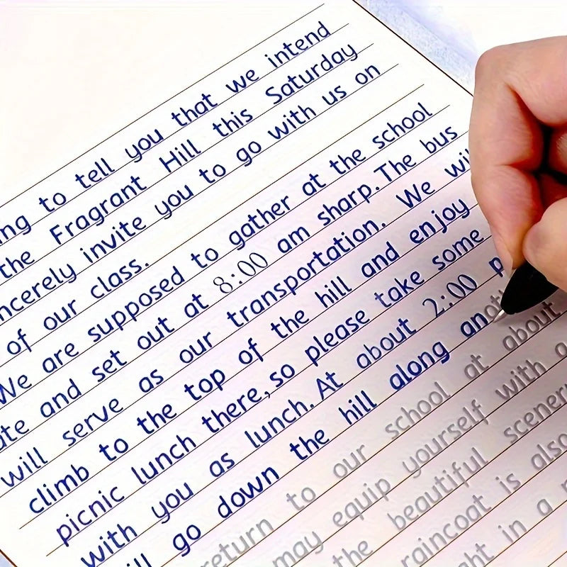 3D Italic Calligraphy Exercise Book – Reusable Handwriting Practice