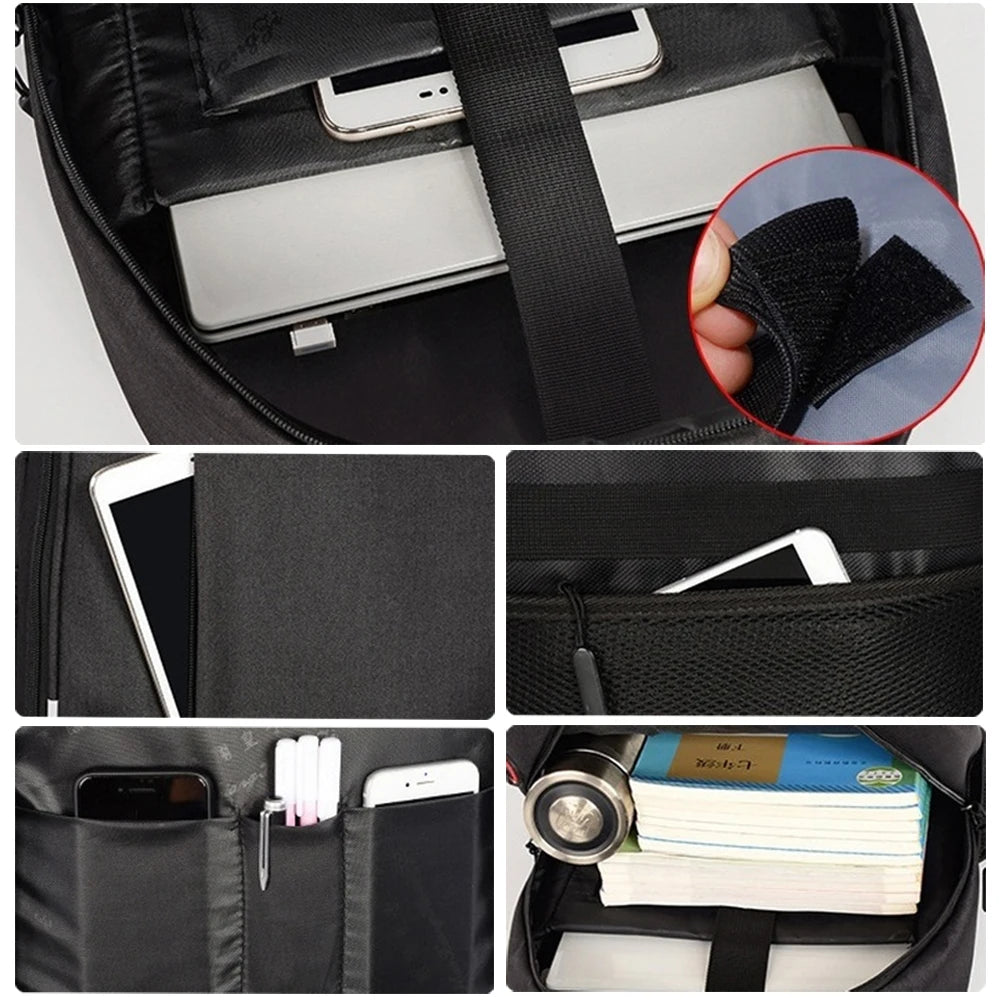 EGYAL 15.6" Travel Laptop Backpack USB Port Carry-On Bag
