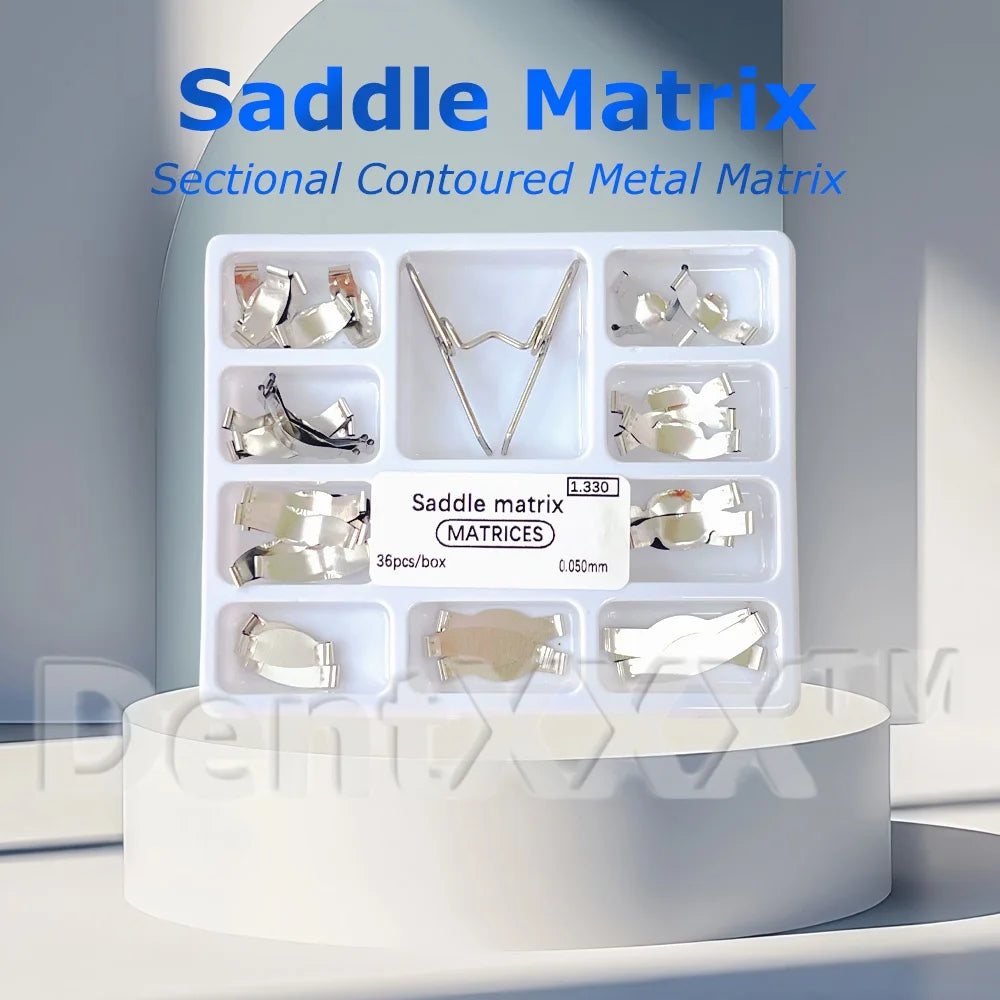 36Pcs Sectional Matrix System – Steel Bands & Separating Rings