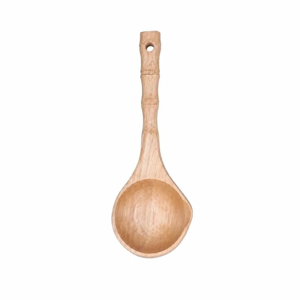 Solid Wood Bamboo Joint Porridge Scoop & Cooking Spoon