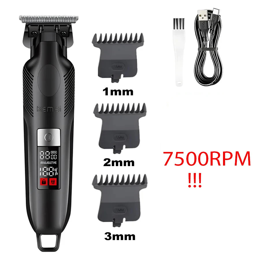 Kemei KM-2284 Cordless Zero-Gap Hair Trimmer & Clipper