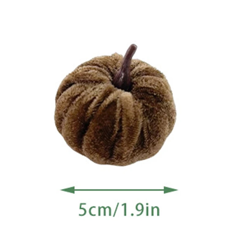 5-Pack Halloween Foam Pumpkin Decorations – 5cm Desktop Ornaments