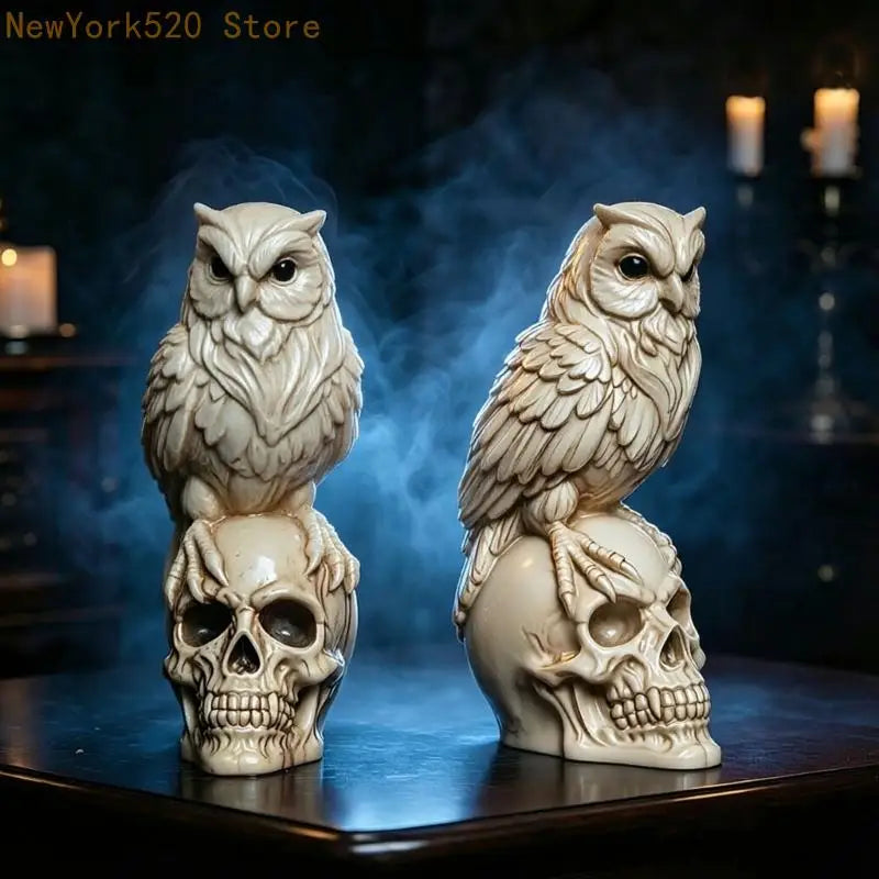 Owl Skull Silicone Mould – Soap Wax Resin Halloween Decor