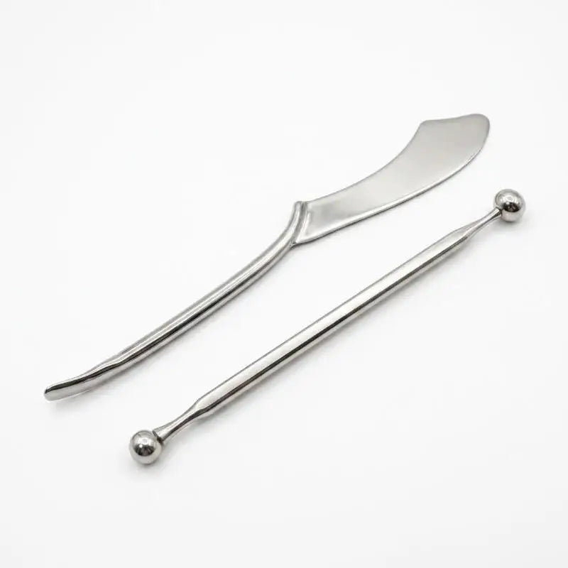 Stainless Steel Makeup Spatula & Skincare Tool – 1 or 2 Pcs