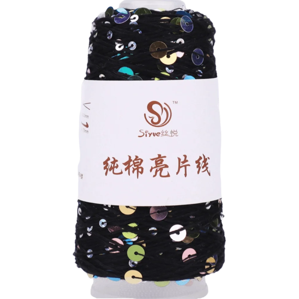 Sequin Glitter Hand Knitting Yarn – Polyester Bead Craft Thread