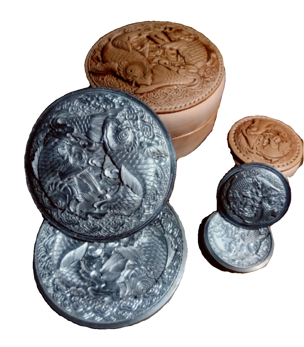 Tai Chi Yin Yang Leather Embossing Mold – Aluminum Alloy